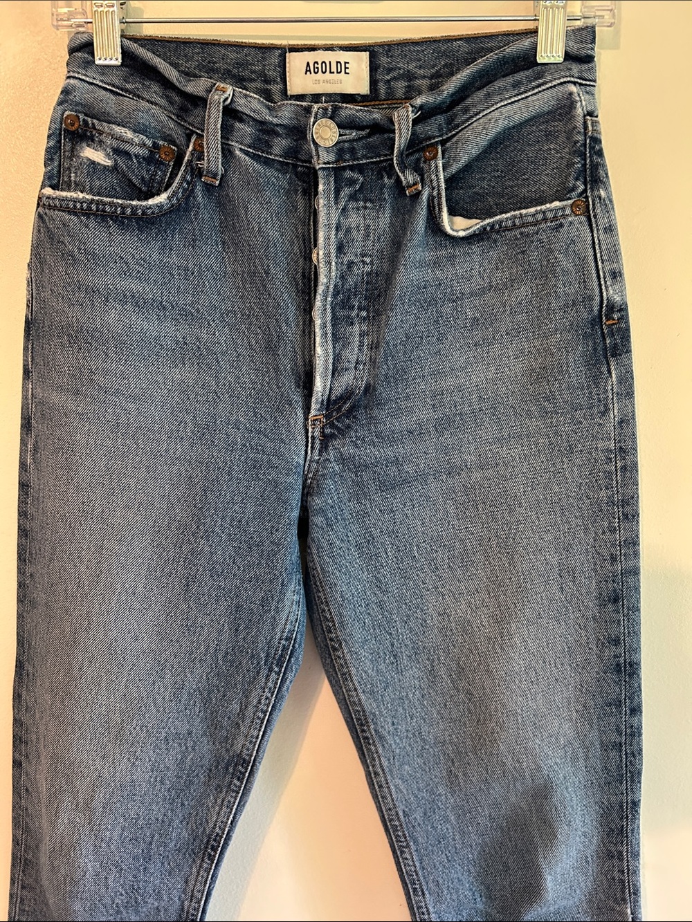Agolde Riley Straight Jeans Size 24 - Picture 6 of 13